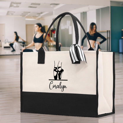 Dance Personalized Tote Bag, Dance Teacher Gift, Custom for Women Girls