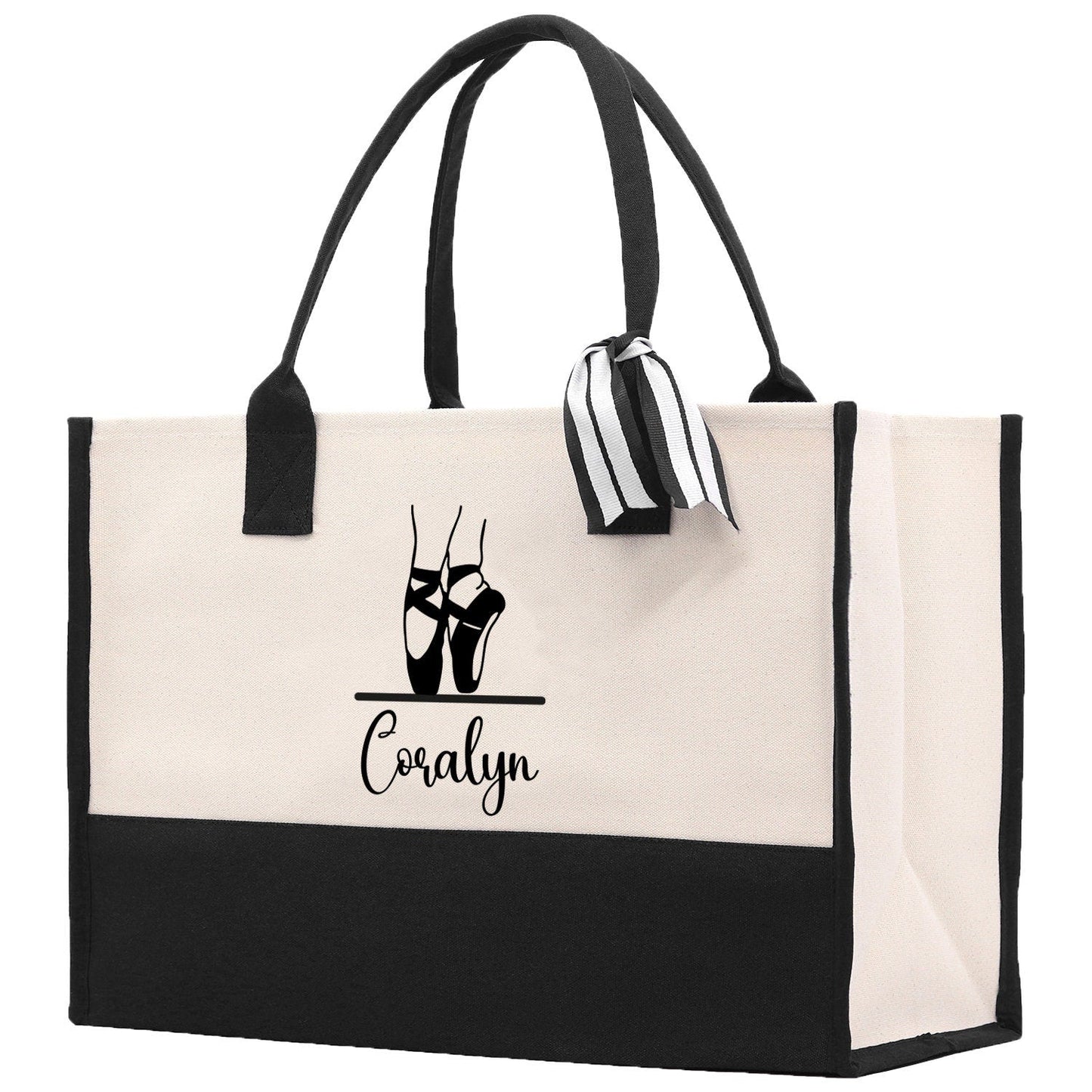 Dance Personalized Tote Bag, Dance Teacher Gift, Custom for Women Girls